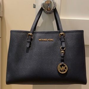 Michael Kors Navy Saffiano Tote